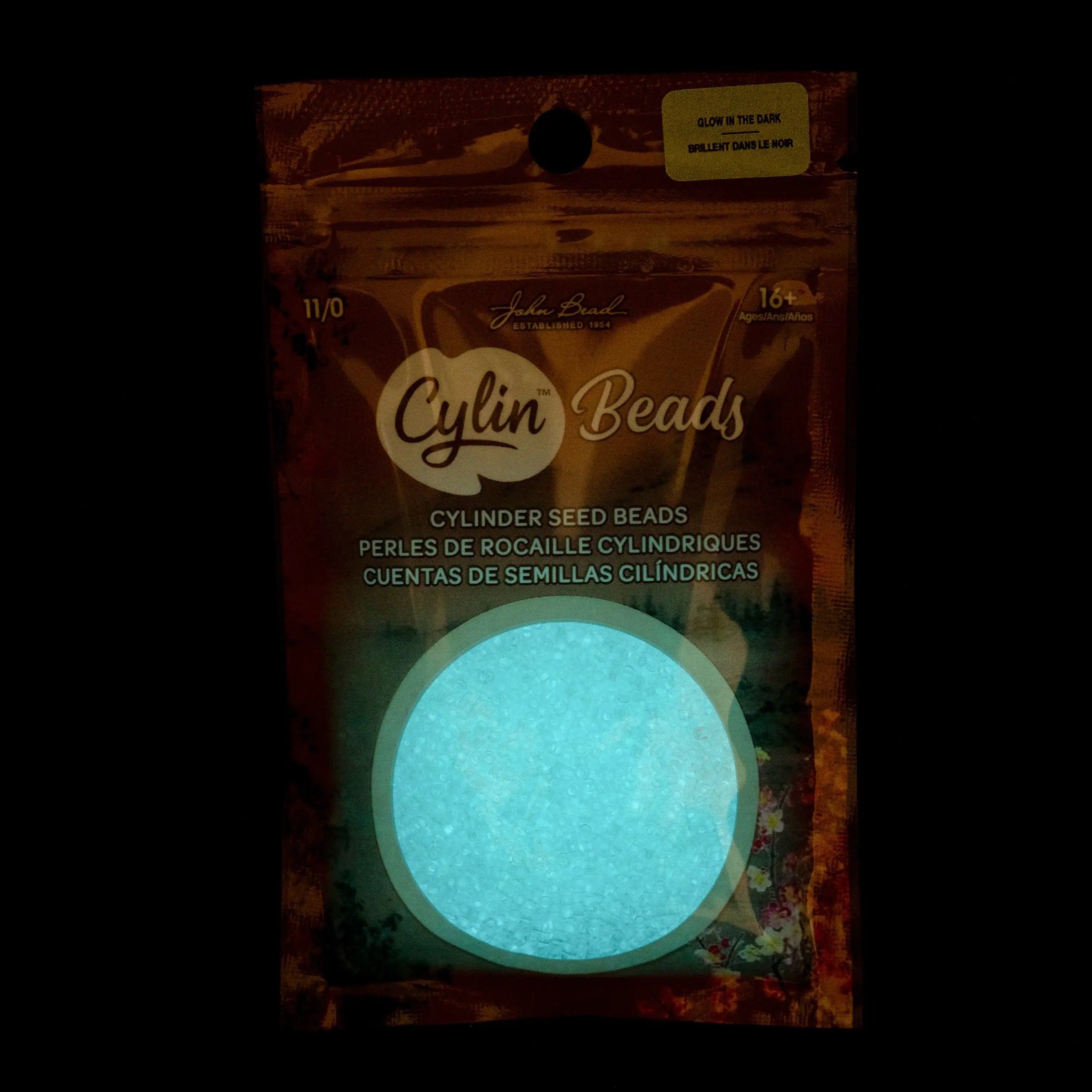 Cylin™ Beads 11/0, CY11-1135 Glow in Dark White to Turquoise, 25g - Cylin™ Beads 11/0, CY11-1135 Glow in Dark White to Turquoise, 25g - Default Title , The Argus Collection