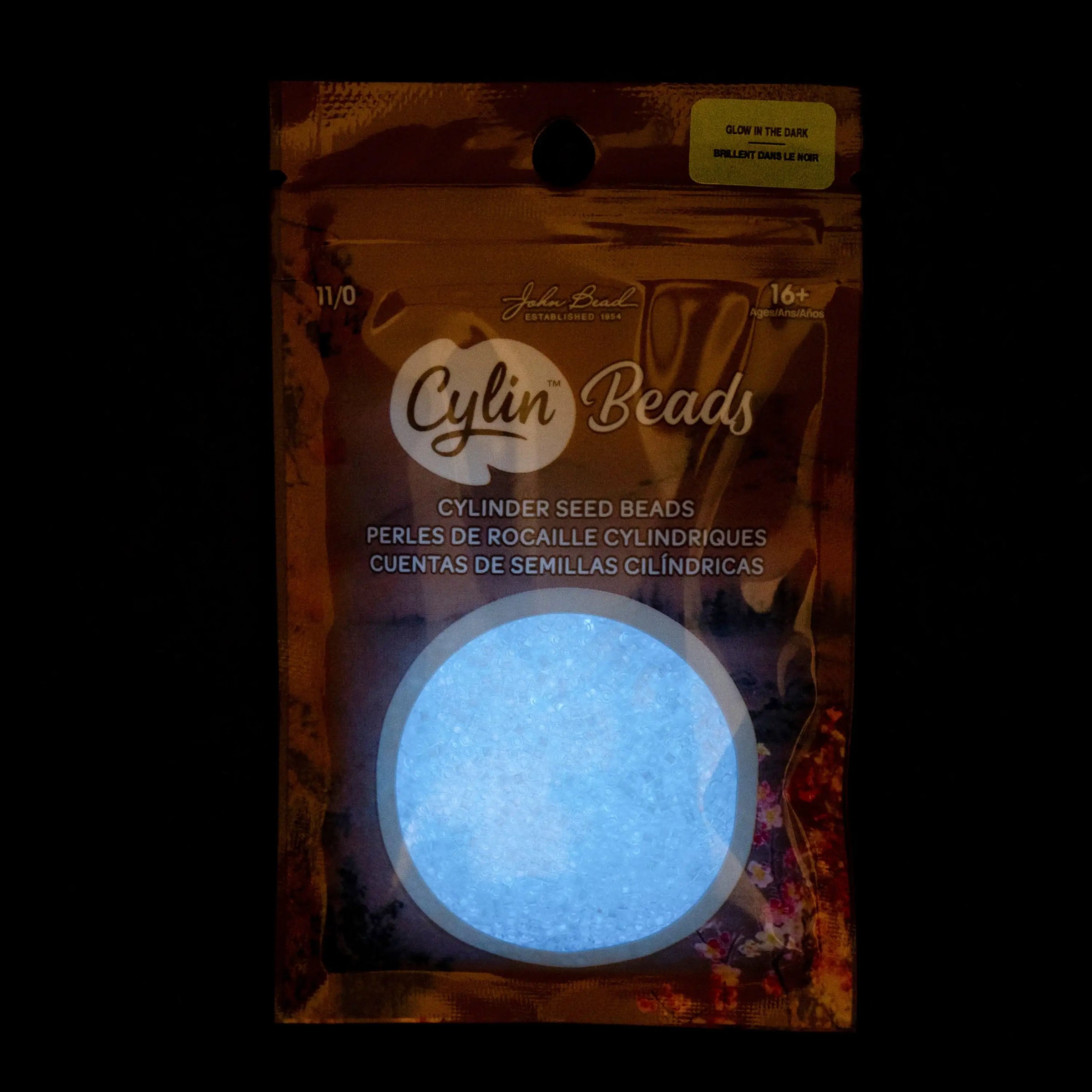 Cylin™ Beads 11/0, CY11-1136 Glow in Dark White to Sky, 25g - Cylin™ Beads 11/0, CY11-1136 Glow in Dark White to Sky, 25g - Default Title , The Argus Collection