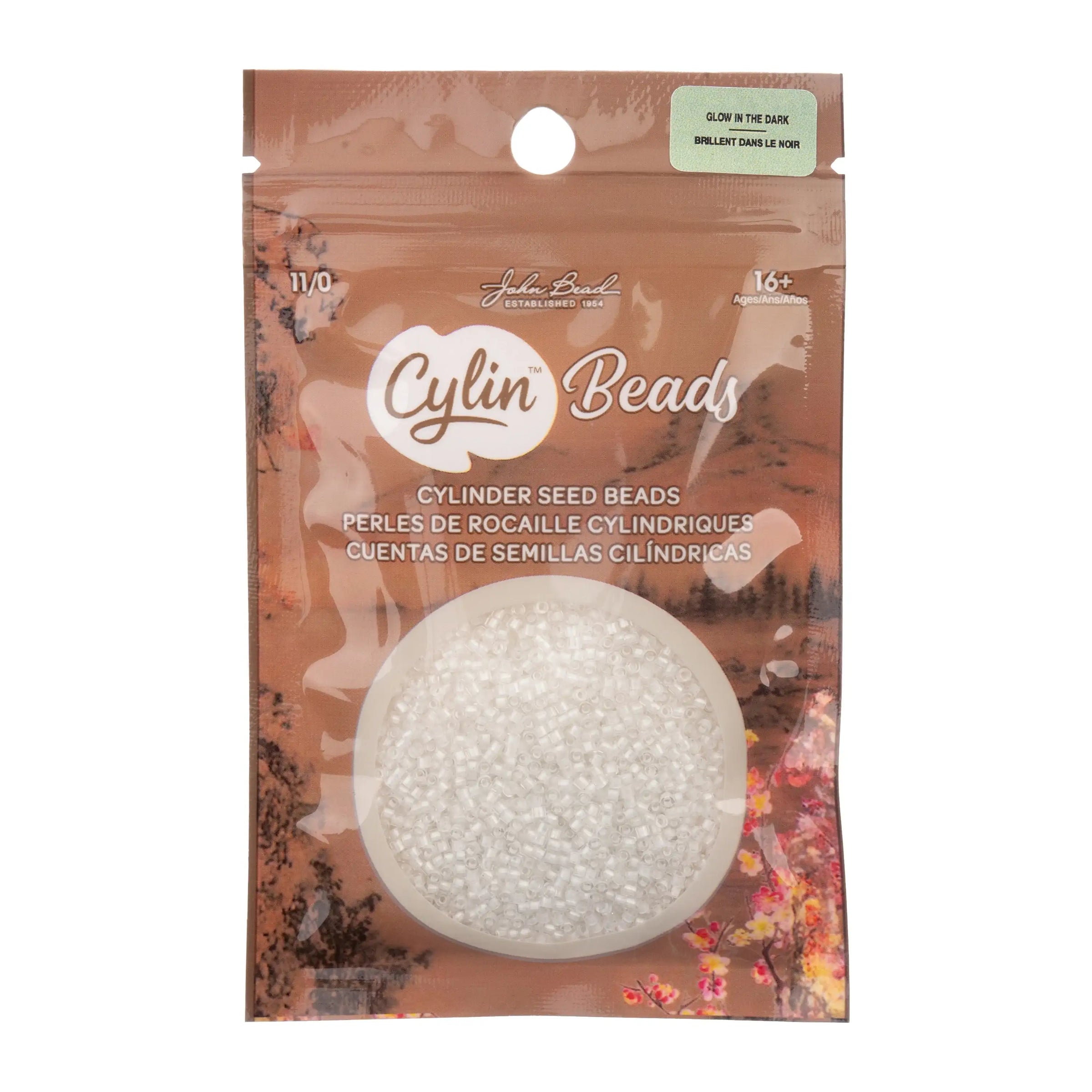 Cylin™ Beads 11/0, CY11-1136 Glow in Dark White to Sky, 25g - Cylin™ Beads 11/0, CY11-1136 Glow in Dark White to Sky, 25g - Default Title , The Argus Collection