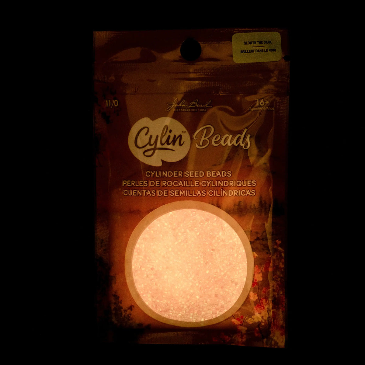 Cylin™ Beads 11/0, CY11-1137 Glow in Dark Pink, 25g - Cylin™ Beads 11/0, CY11-1137 Glow in Dark Pink, 25g - Default Title , The Argus Collection