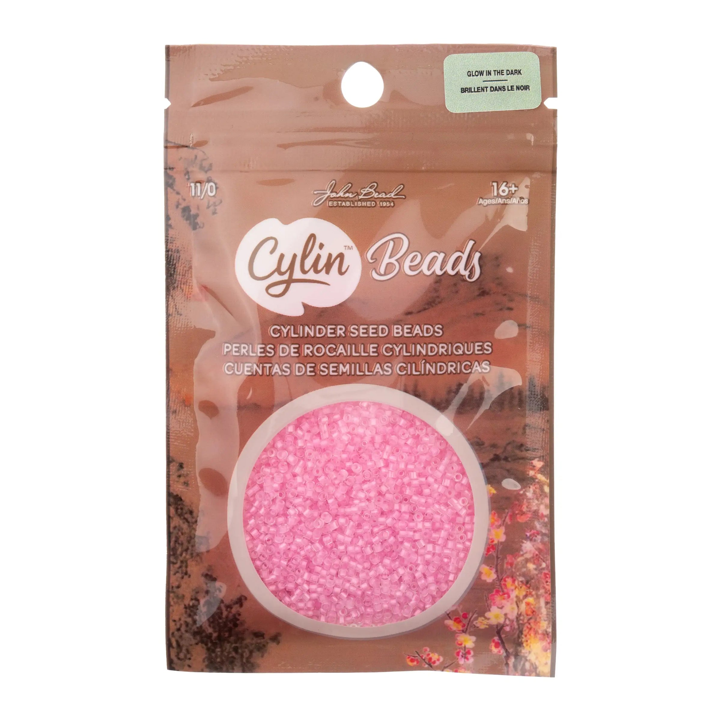 Cylin™ Beads 11/0, CY11-1137 Glow in Dark Pink, 25g - Cylin™ Beads 11/0, CY11-1137 Glow in Dark Pink, 25g - Default Title , The Argus Collection