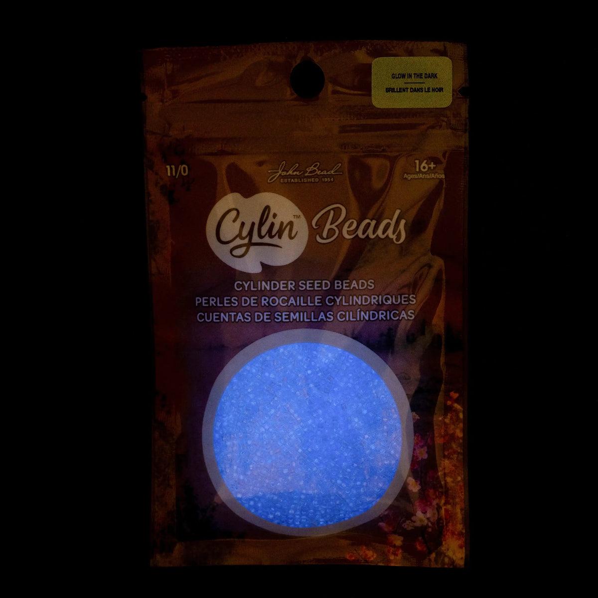 Cylin™ Beads 11/0, CY11-1140 Glow in Dark Violet, 25g - Cylin™ Beads 11/0, CY11-1140 Glow in Dark Violet, 25g - Default Title , The Argus Collection