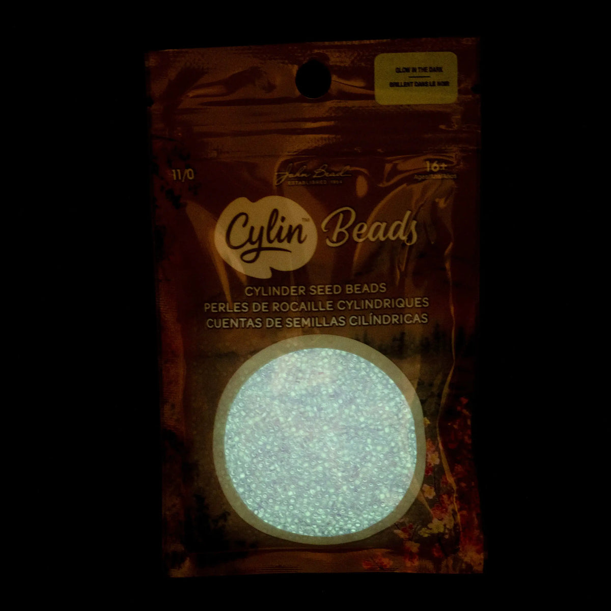 Cylin™ Beads 11/0, CY11-1141 Glow in Dark Purple, 25g - Cylin™ Beads 11/0, CY11-1141 Glow in Dark Purple, 25g - Default Title , The Argus Collection