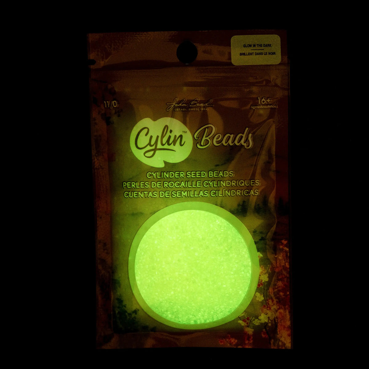 Cylin™ Beads 11/0, CY11-1142 Glow in Dark Yellow, 25g - Cylin™ Beads 11/0, CY11-1142 Glow in Dark Yellow, 25g - Default Title , The Argus Collection