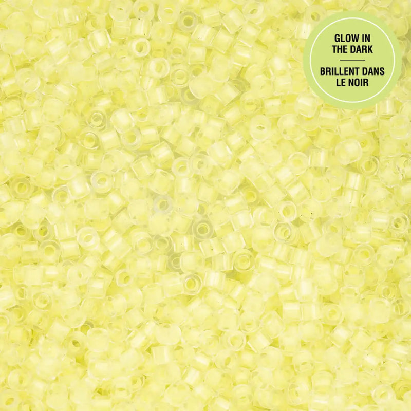 Cylin™ Beads 11/0, CY11-1142 Glow in Dark Yellow, 25g - Cylin™ Beads 11/0, CY11-1142 Glow in Dark Yellow, 25g - Default Title , The Argus Collection