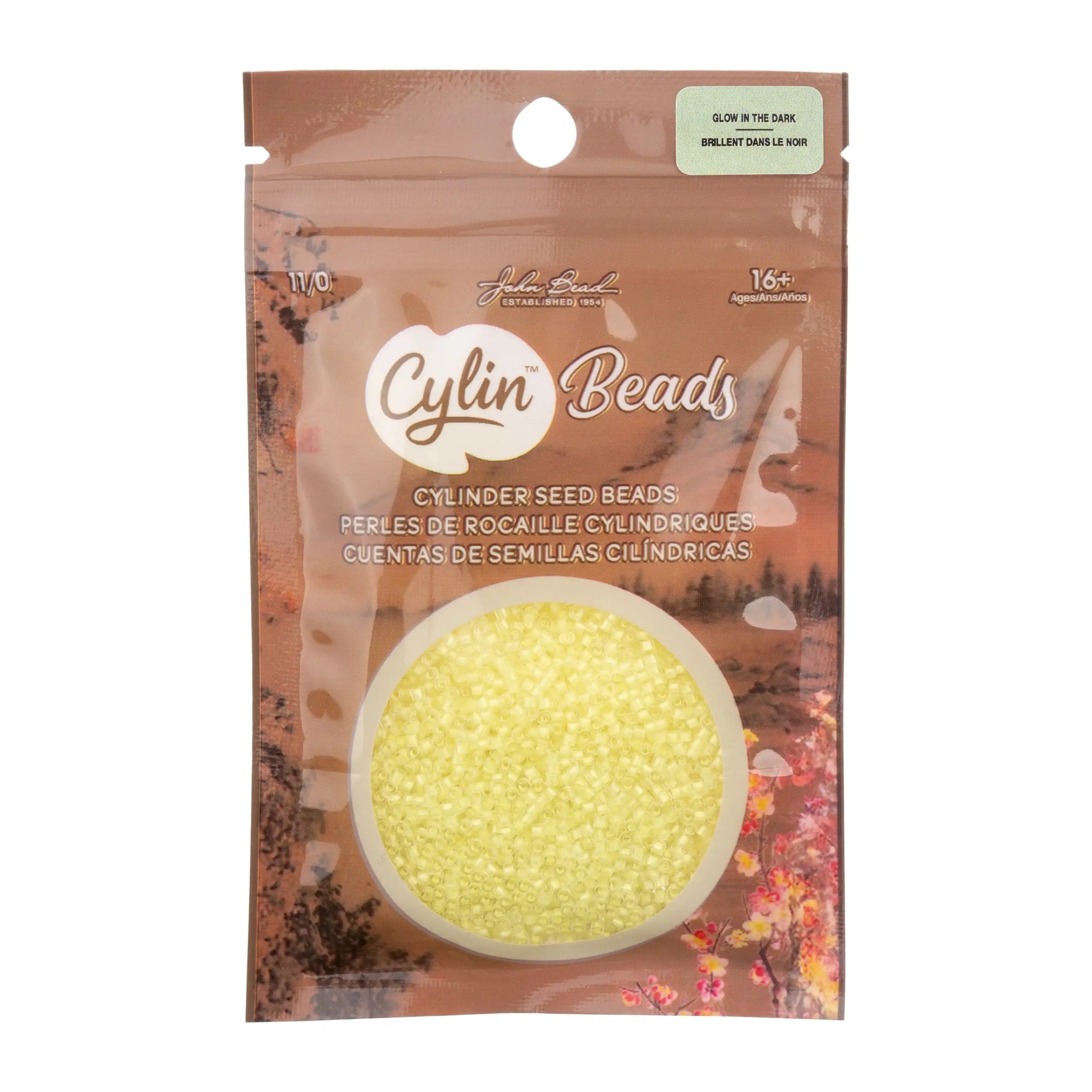 Cylin™ Beads 11/0, CY11-1142 Glow in Dark Yellow, 25g - Cylin™ Beads 11/0, CY11-1142 Glow in Dark Yellow, 25g - Default Title , The Argus Collection