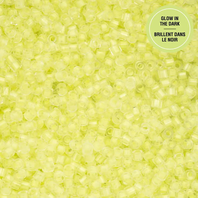Cylin™ Beads 11/0, CY11-1143 Glow in Dark Yellow Neon, 25g - Cylin™ Beads 11/0, CY11-1143 Glow in Dark Yellow Neon, 25g - Default Title , The Argus Collection