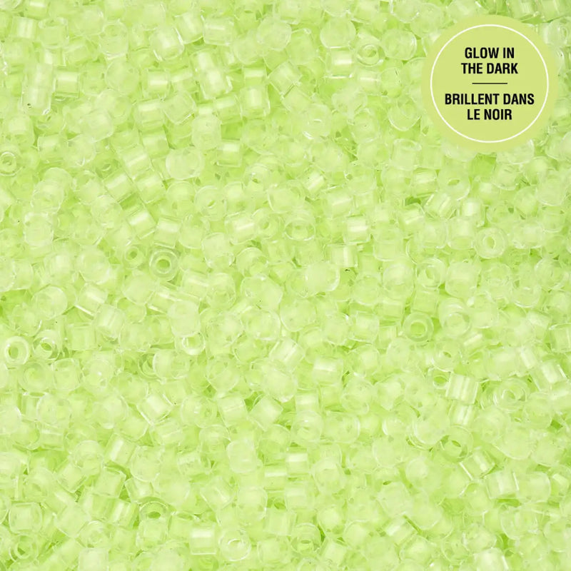 Cylin™ Beads 11/0, CY11-1144 Glow in Dark Light Green, 25g - Cylin™ Beads 11/0, CY11-1144 Glow in Dark Light Green, 25g - Default Title , The Argus Collection