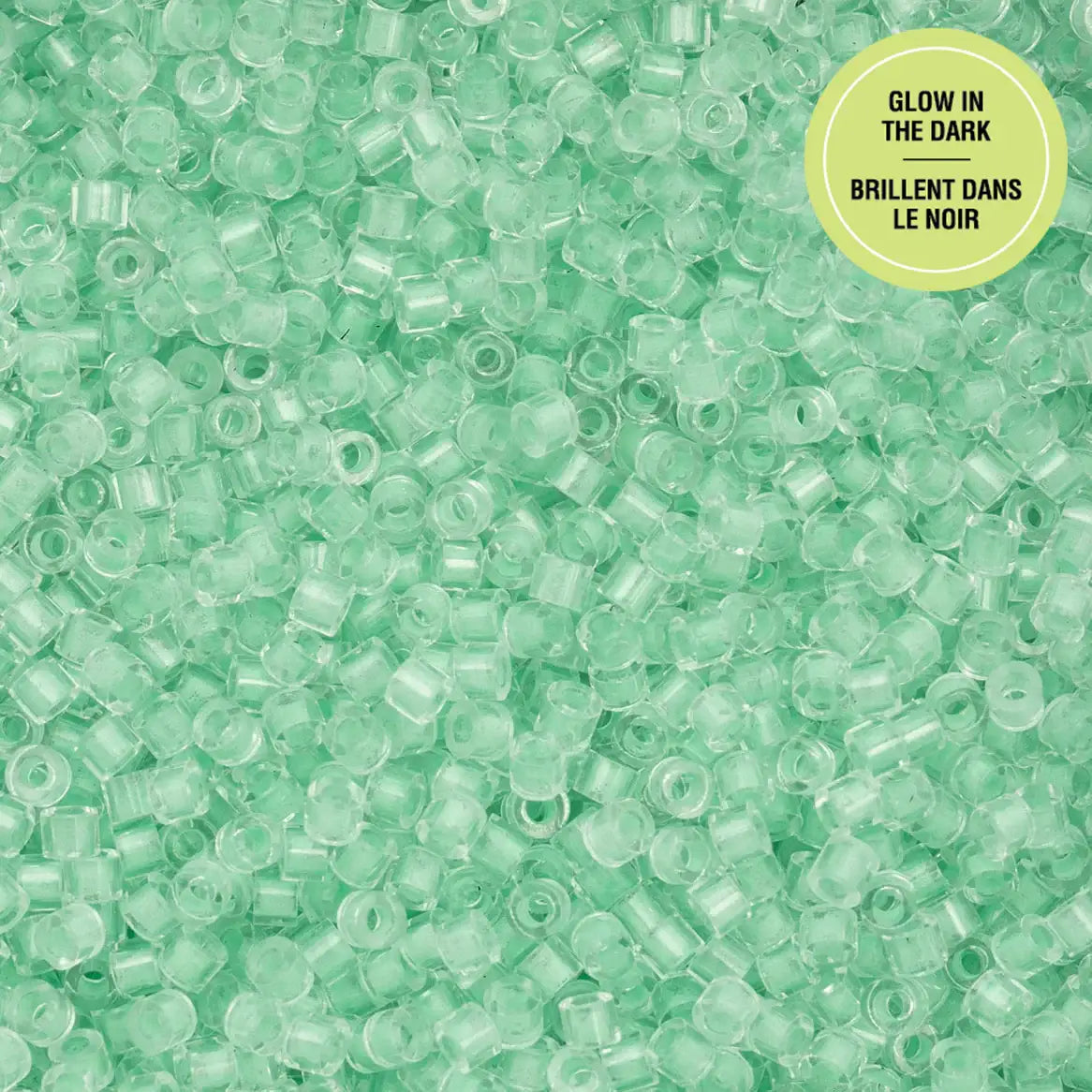 Cylin™ Beads 11/0, CY11-1145 Glow in Dark Green, 25g - Cylin™ Beads 11/0, CY11-1145 Glow in Dark Green, 25g - Default Title , The Argus Collection