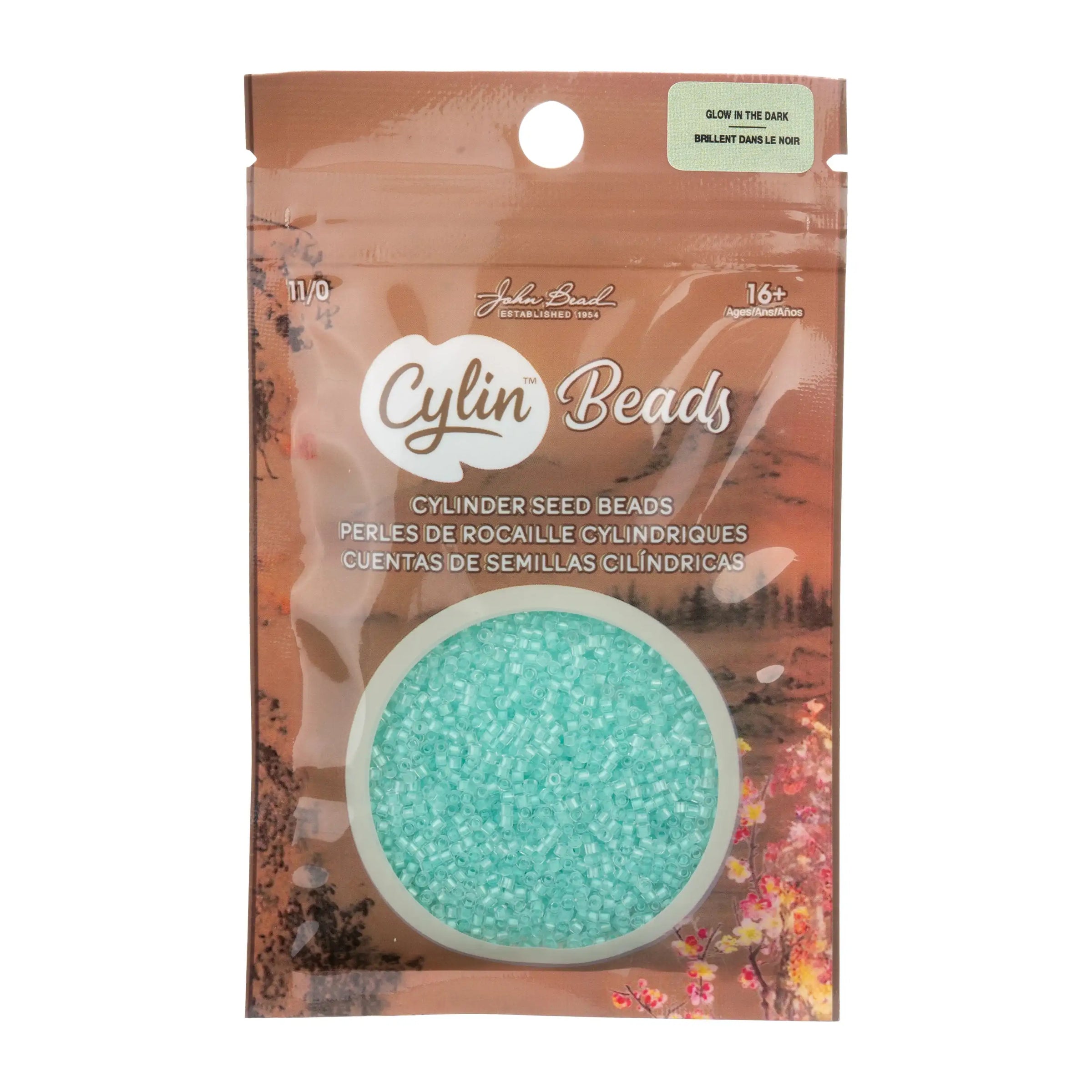 Cylin™ Beads 11/0, CY11-1145 Glow in Dark Green, 25g - Cylin™ Beads 11/0, CY11-1145 Glow in Dark Green, 25g - Default Title , The Argus Collection
