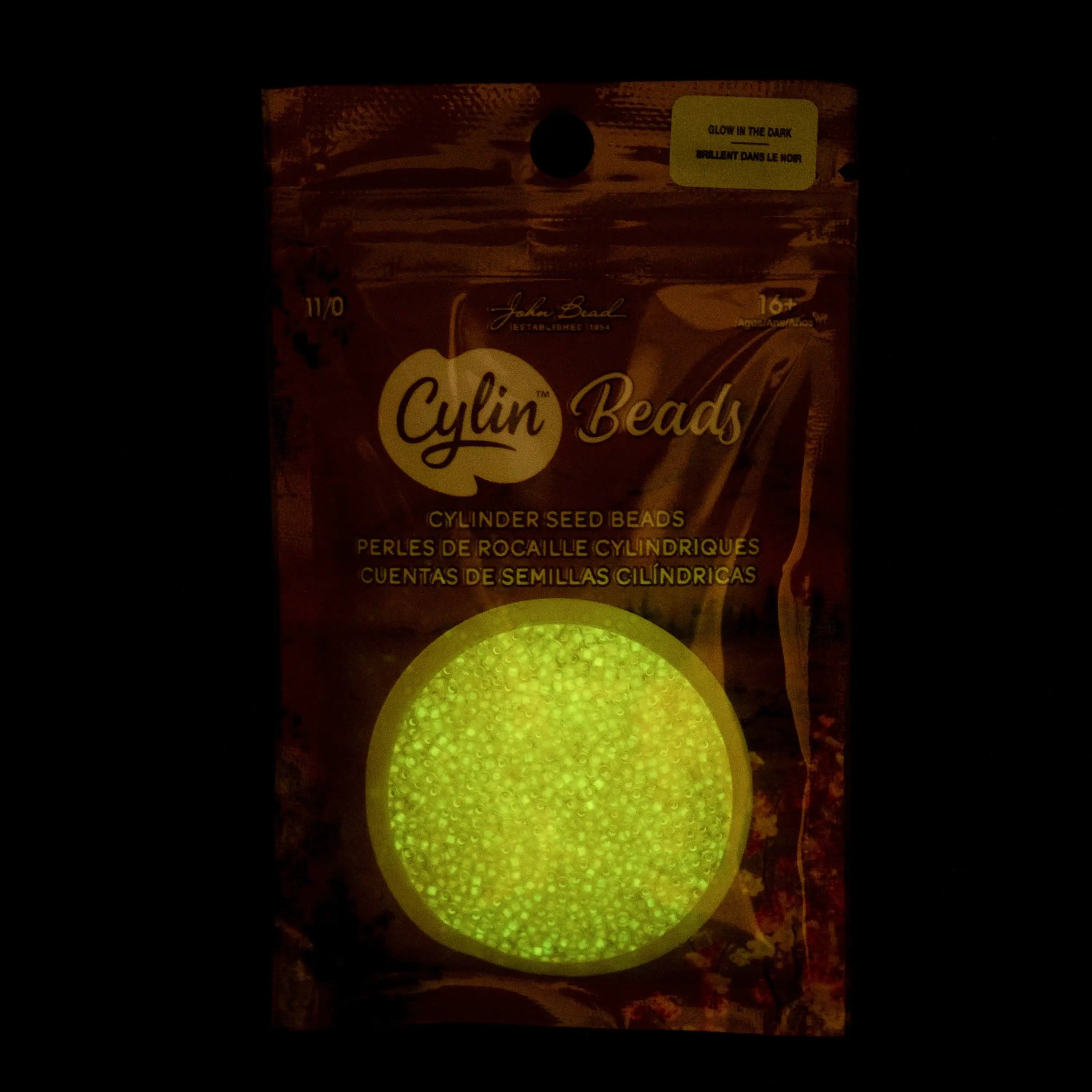 Cylin™ Beads 11/0, CY11-1146 Glow in Dark Gold Yellow, 25g - Cylin™ Beads 11/0, CY11-1146 Glow in Dark Gold Yellow, 25g - Default Title , The Argus Collection