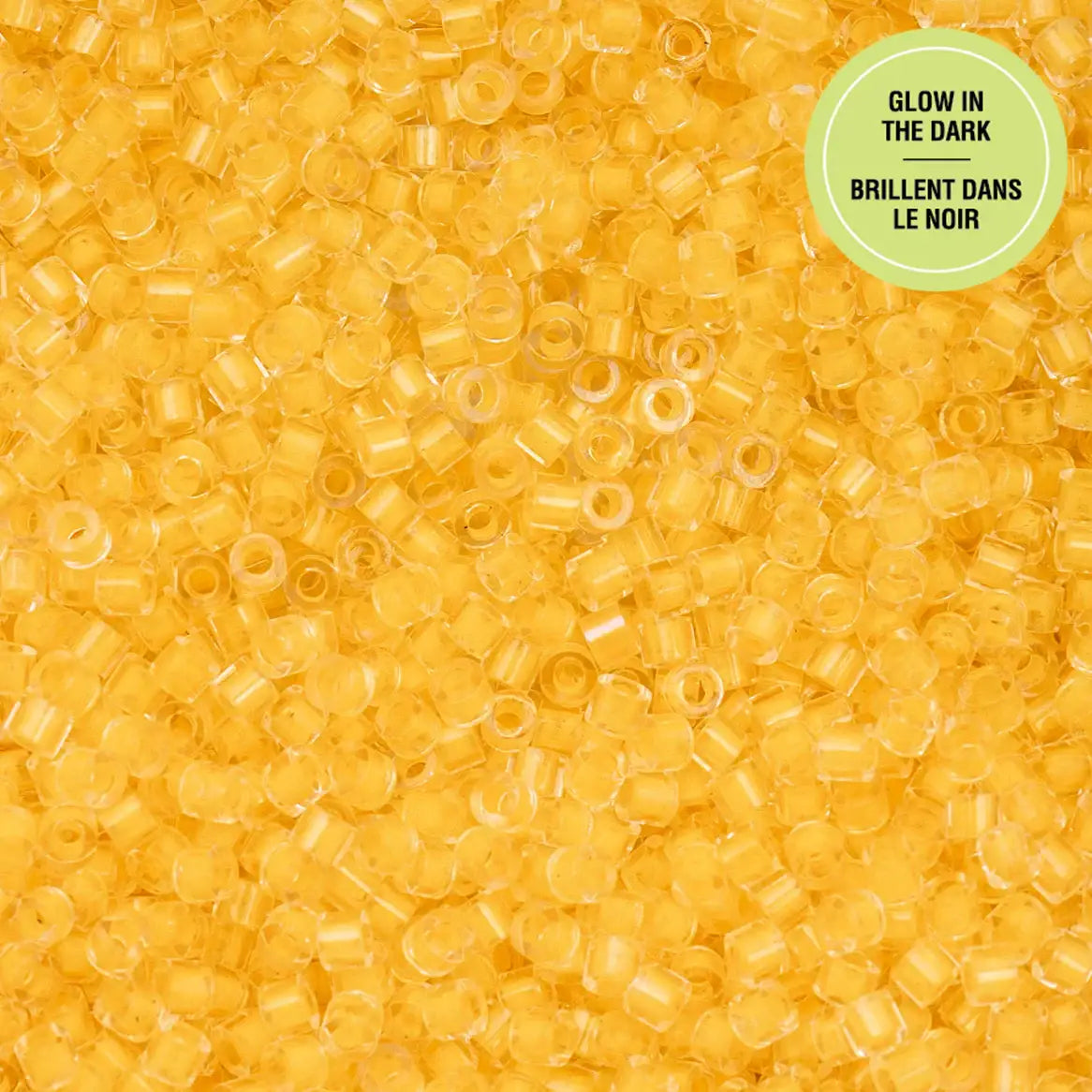 Cylin™ Beads 11/0, CY11-1146 Glow in Dark Gold Yellow, 25g - Cylin™ Beads 11/0, CY11-1146 Glow in Dark Gold Yellow, 25g - Default Title , The Argus Collection