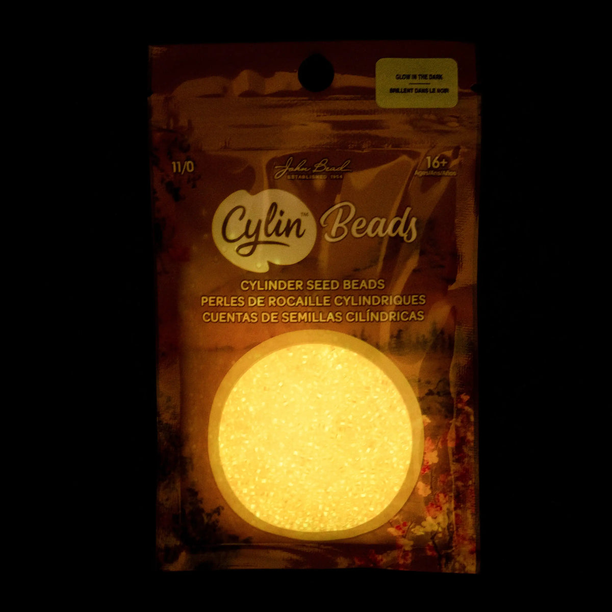 Cylin™ Beads 11/0, CY11-1148 Glow in Dark Orange, 25g - Cylin™ Beads 11/0, CY11-1148 Glow in Dark Orange, 25g - Default Title , The Argus Collection