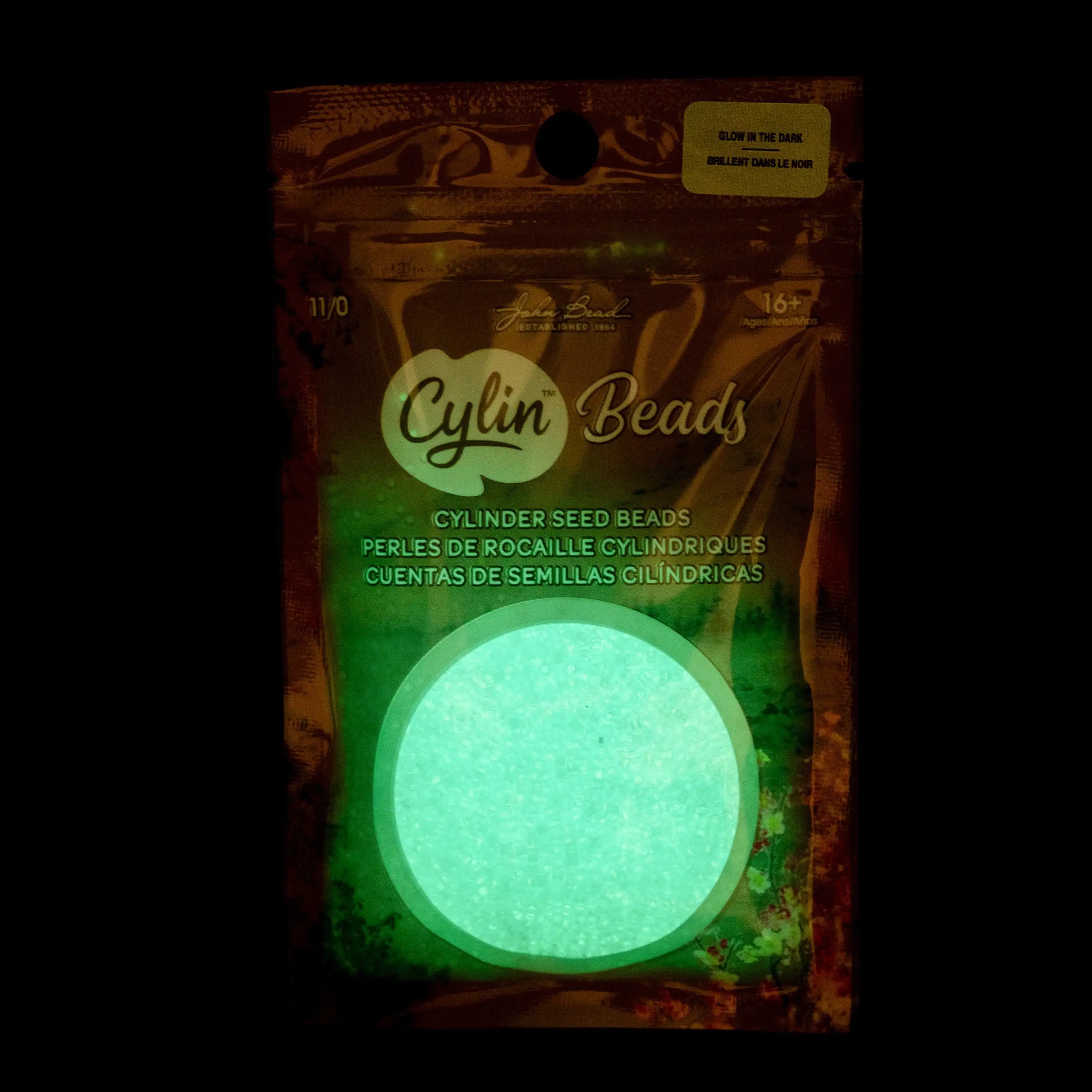 Cylin™ Beads 11/0, CY11-1150 Glow in Dark Blue, 25g - Cylin™ Beads 11/0, CY11-1150 Glow in Dark Blue, 25g - Default Title , The Argus Collection