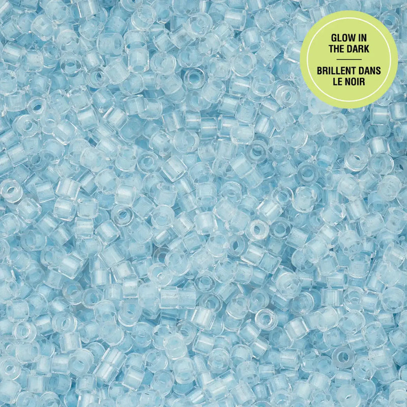 Cylin™ Beads 11/0, CY11-1150 Glow in Dark Blue, 25g - Cylin™ Beads 11/0, CY11-1150 Glow in Dark Blue, 25g - Default Title , The Argus Collection