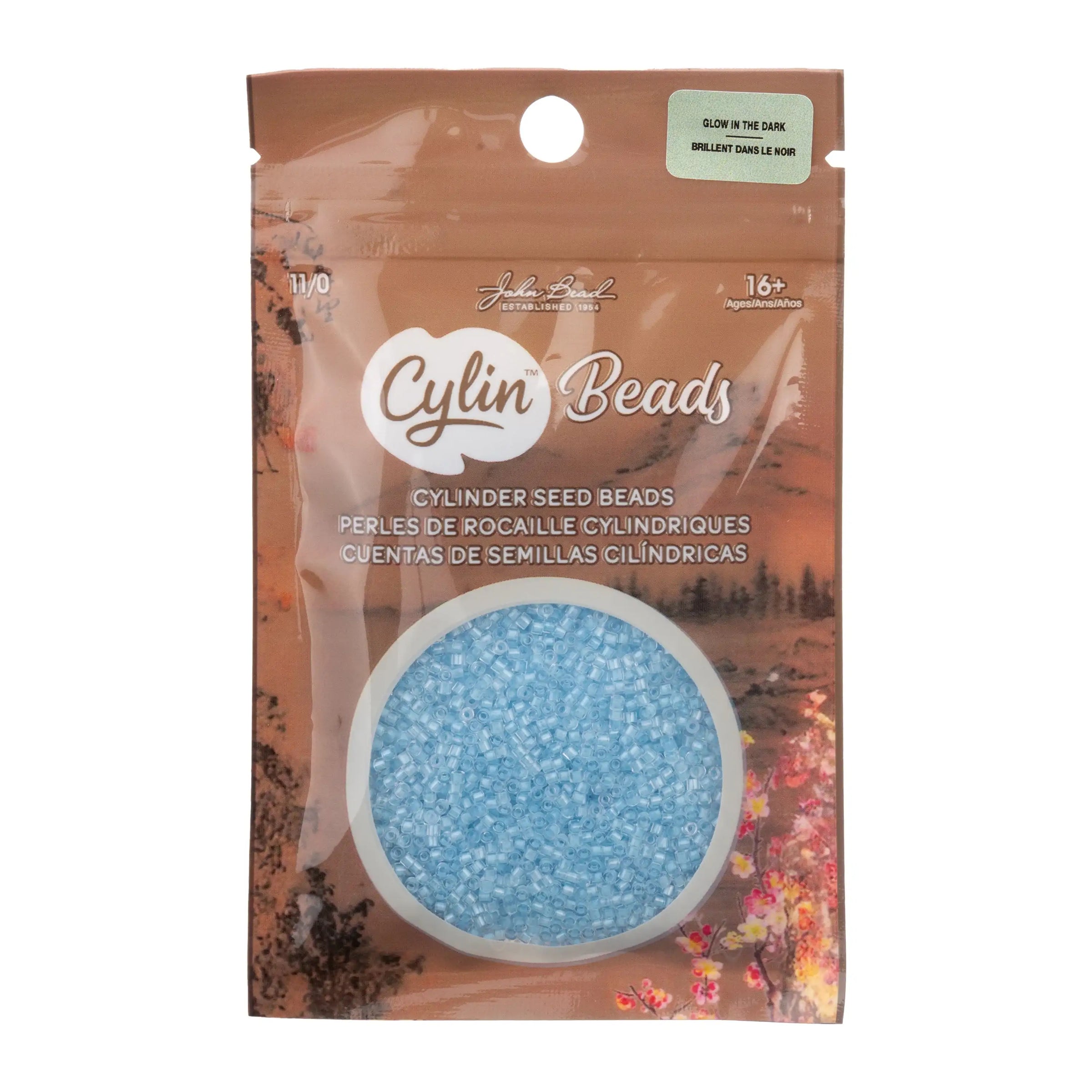 Cylin™ Beads 11/0, CY11-1150 Glow in Dark Blue, 25g - Cylin™ Beads 11/0, CY11-1150 Glow in Dark Blue, 25g - Default Title , The Argus Collection
