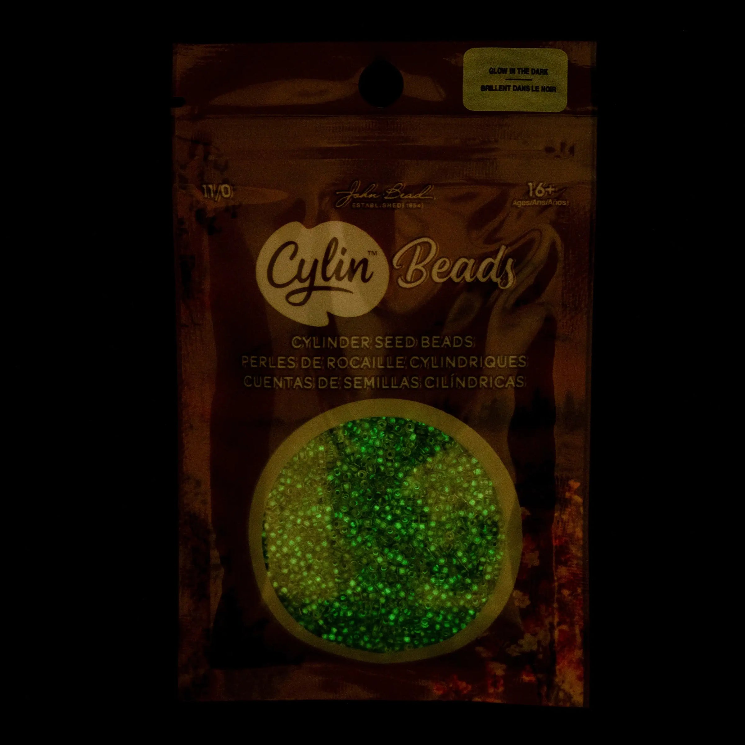 Cylin™ Beads 11/0, CY11-1153 Glow in Dark Grey, 25g - Cylin™ Beads 11/0, CY11-1153 Glow in Dark Grey, 25g - Default Title , The Argus Collection