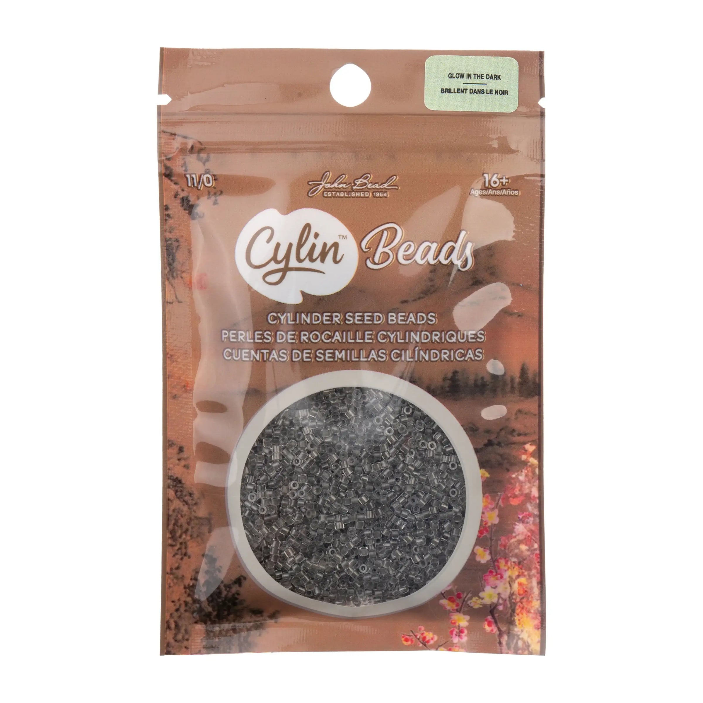 Cylin™ Beads 11/0, CY11-1153 Glow in Dark Grey, 25g - Cylin™ Beads 11/0, CY11-1153 Glow in Dark Grey, 25g - Default Title , The Argus Collection