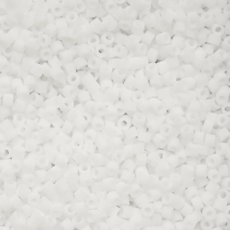 Cylin™ Beads 11/0, CY11-1154 Matte Macaron - White, 25g - Cylin™ Beads 11/0, CY11-1154 Matte Macaron - White, 25g - Default Title , The Argus Collection