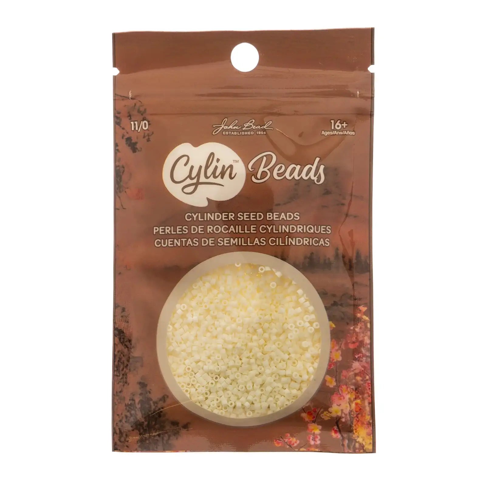 Cylin™ Beads 11/0, CY11-1155 Matte Macaron - Cream, 25g - Cylin™ Beads 11/0, CY11-1155 Matte Macaron - Cream, 25g - Default Title , The Argus Collection