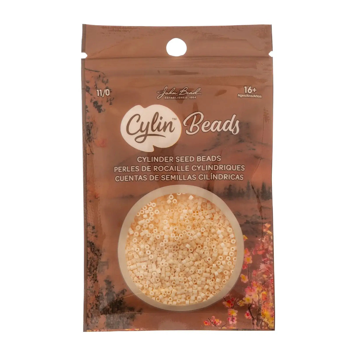 Cylin™ Beads 11/0, CY11-1158 Matte Macaron - Blush Ivory, 25g - Cylin™ Beads 11/0, CY11-1158 Matte Macaron - Blush Ivory, 25g - Default Title , The Argus Collection