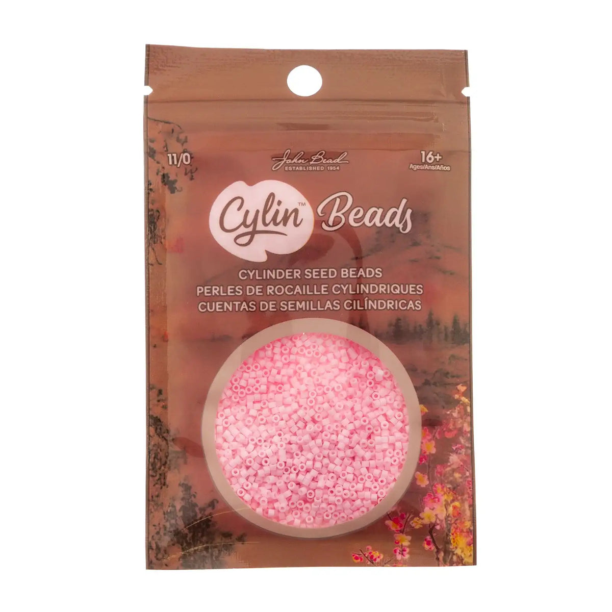 Cylin™ Beads 11/0, CY11-1163 Matte Macaron - Pink Blush, 25g - Cylin™ Beads 11/0, CY11-1163 Matte Macaron - Pink Blush, 25g - Default Title , The Argus Collection