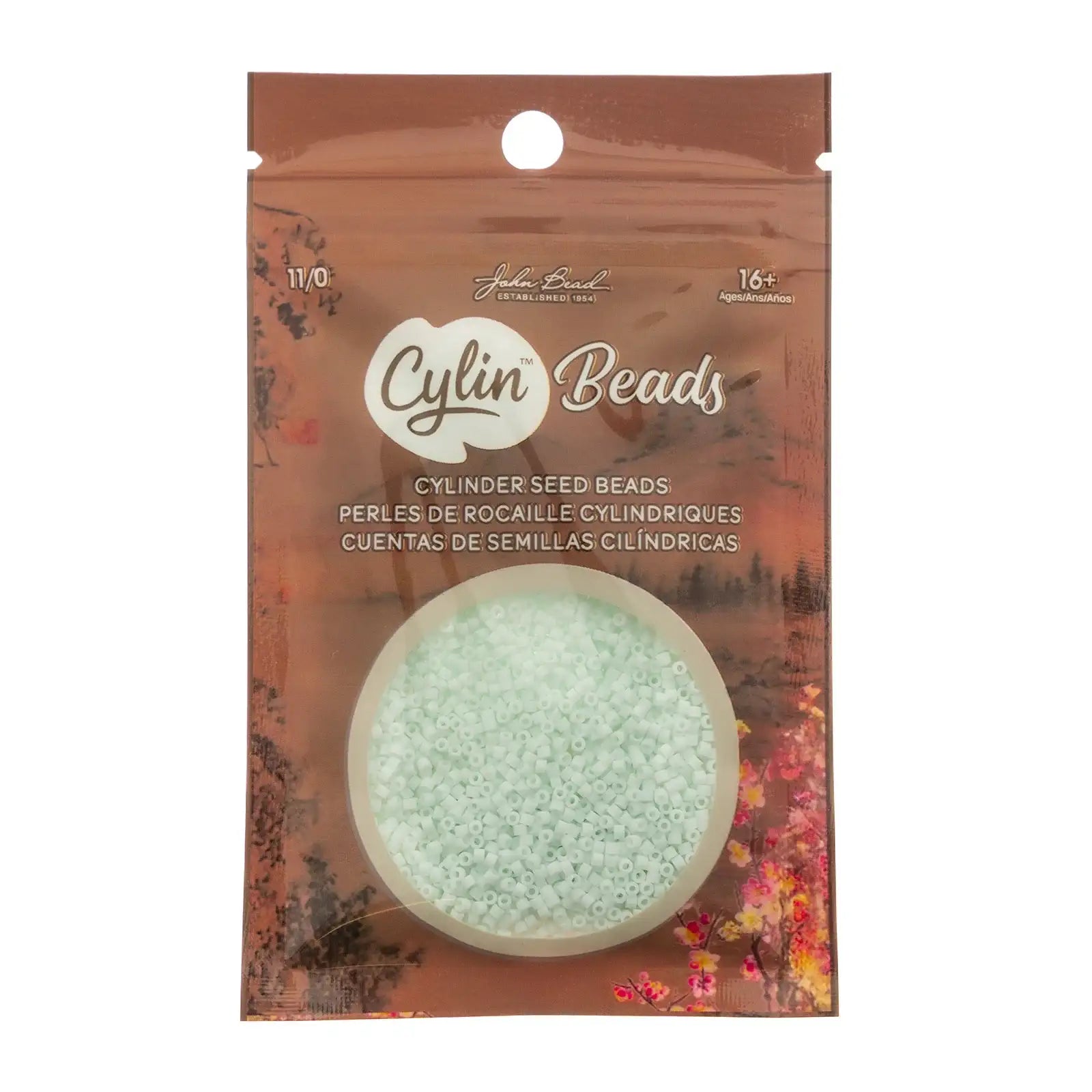 Cylin™ Beads 11/0, CY11-1165 Matte Macaron - Pale Seafoam, 25g - Cylin™ Beads 11/0, CY11-1165 Matte Macaron - Pale Seafoam, 25g - Default Title , The Argus Collection