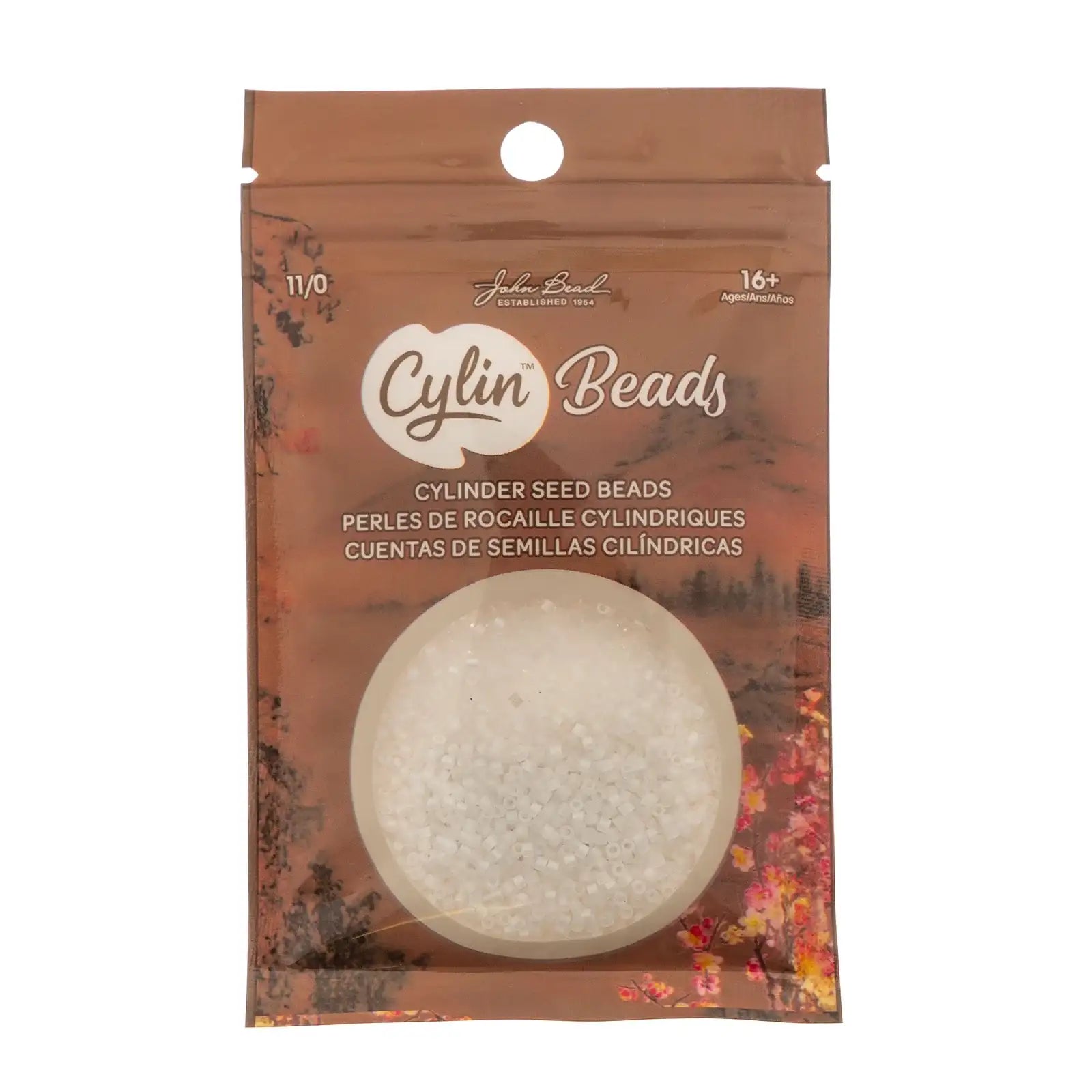 Cylin™ Beads 11/0, CY11-1173 Matte Macaron AB - White, 25g - Cylin™ Beads 11/0, CY11-1173 Matte Macaron AB - White, 25g - Default Title , The Argus Collection