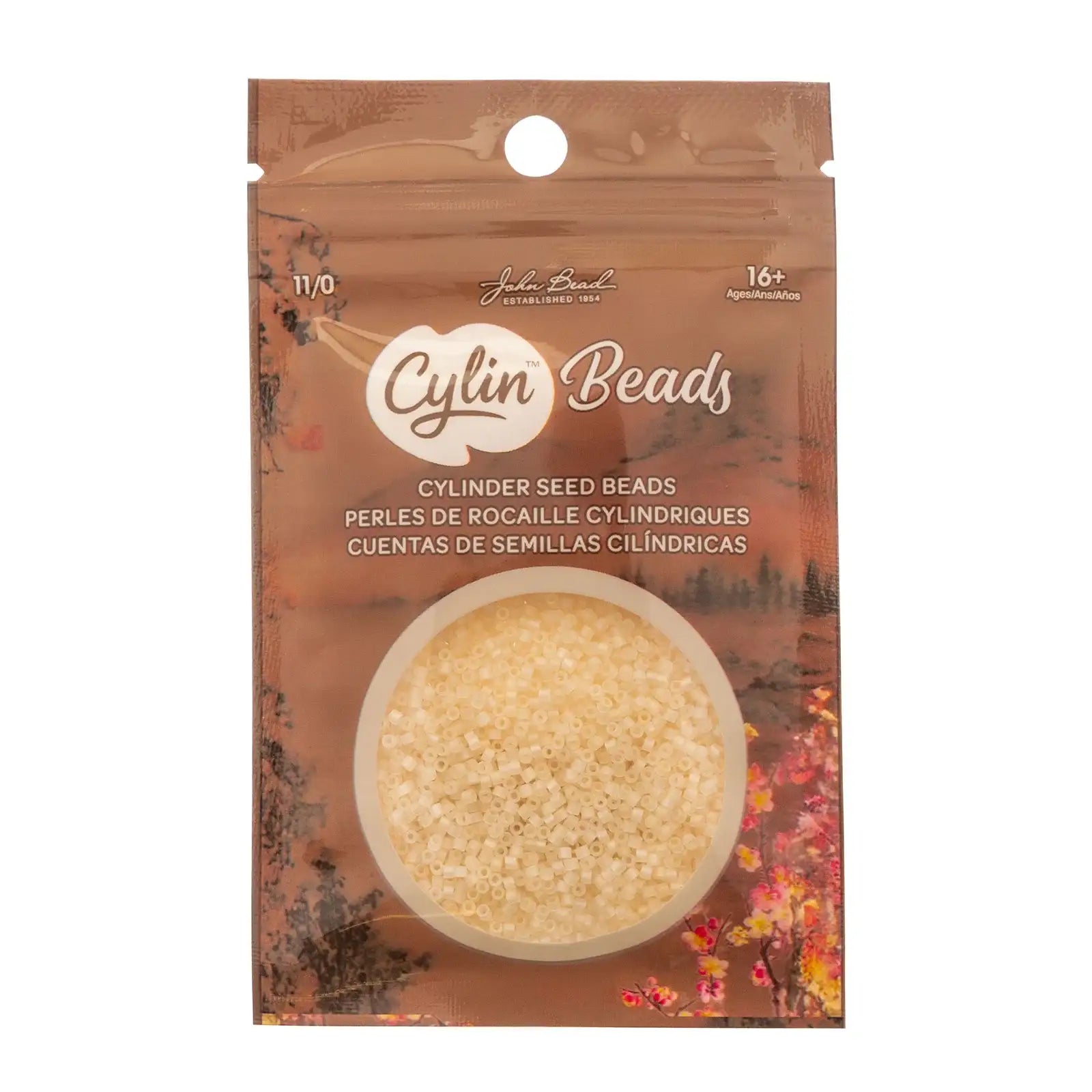 Cylin™ Beads 11/0, CY11-1176 Matte Macaron AB - Ivory, 25g - Cylin™ Beads 11/0, CY11-1176 Matte Macaron AB - Ivory, 25g - Default Title , The Argus Collection