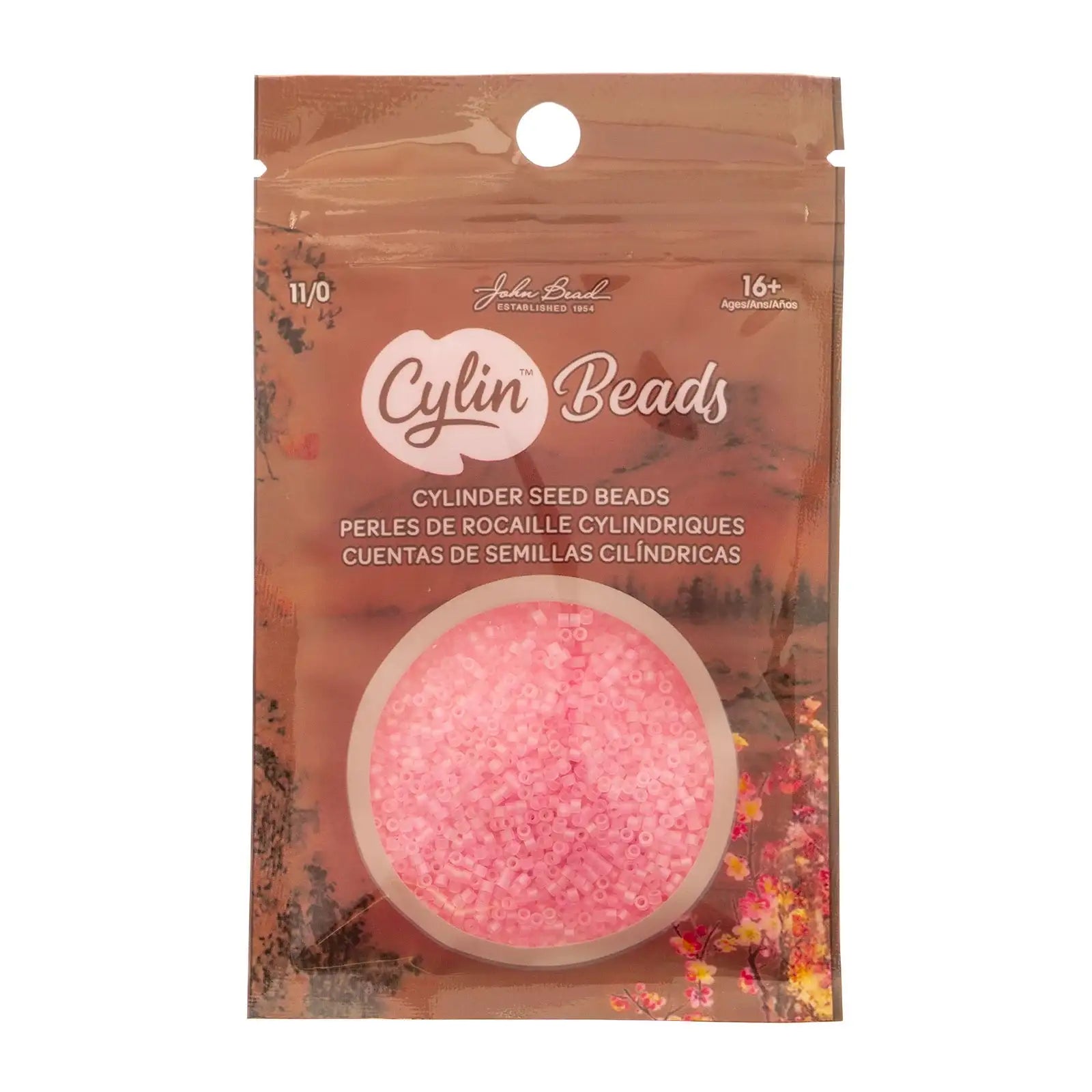 Cylin™ Beads 11/0, CY11-1182 Matte Macaron AB - Coral Pink, 25g - Cylin™ Beads 11/0, CY11-1182 Matte Macaron AB - Coral Pink, 25g - Default Title , The Argus Collection