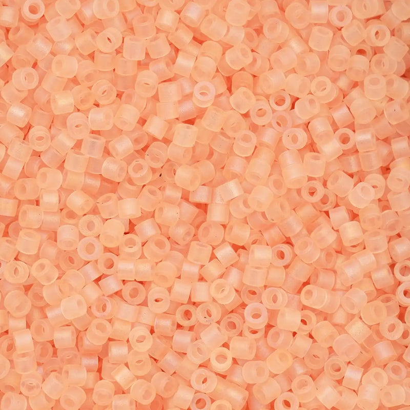 Cylin™ Beads 11/0, CY11-1193 Matte Macaron AB - Light Tangerine, 25g - Cylin™ Beads 11/0, CY11-1193 Matte Macaron AB - Light Tangerine, 25g - Default Title , The Argus Collection