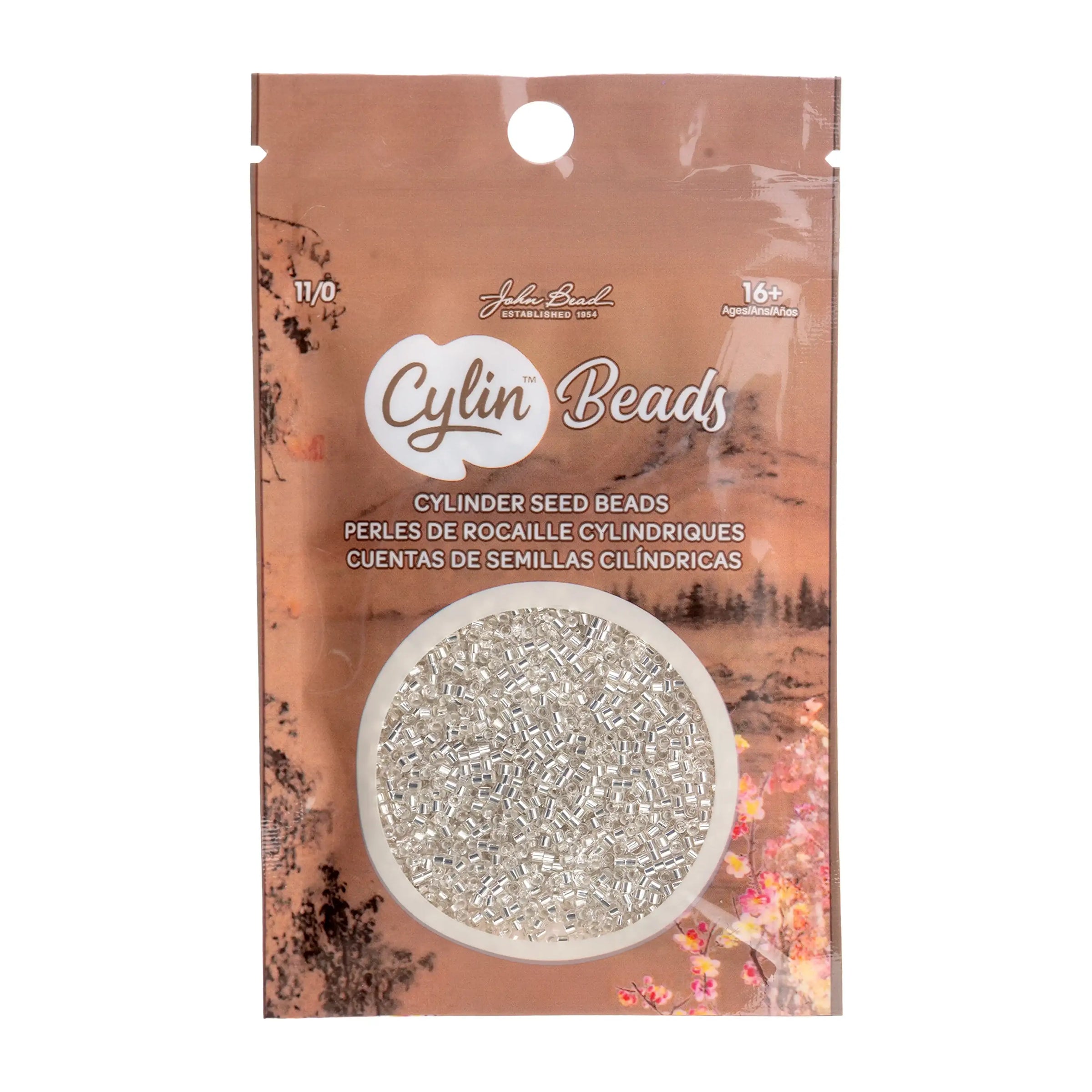 Cylin™ Beads 11/0, CY11-1199 Crystal Silver Lined, 25g - Cylin™ Beads 11/0, CY11-1199 Crystal Silver Lined, 25g - Default Title , The Argus Collection