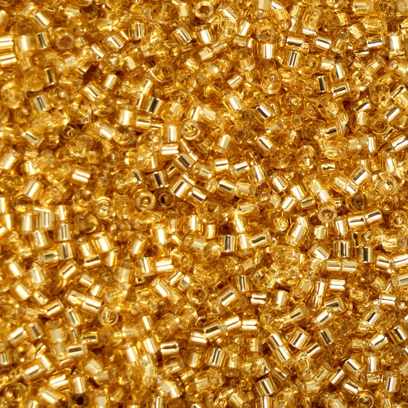 Cylin™ Beads 11/0, CY11-1200 Gold Silver Lined, 25g - Cylin™ Beads 11/0, CY11-1200 Gold Silver Lined, 25g - Default Title , The Argus Collection