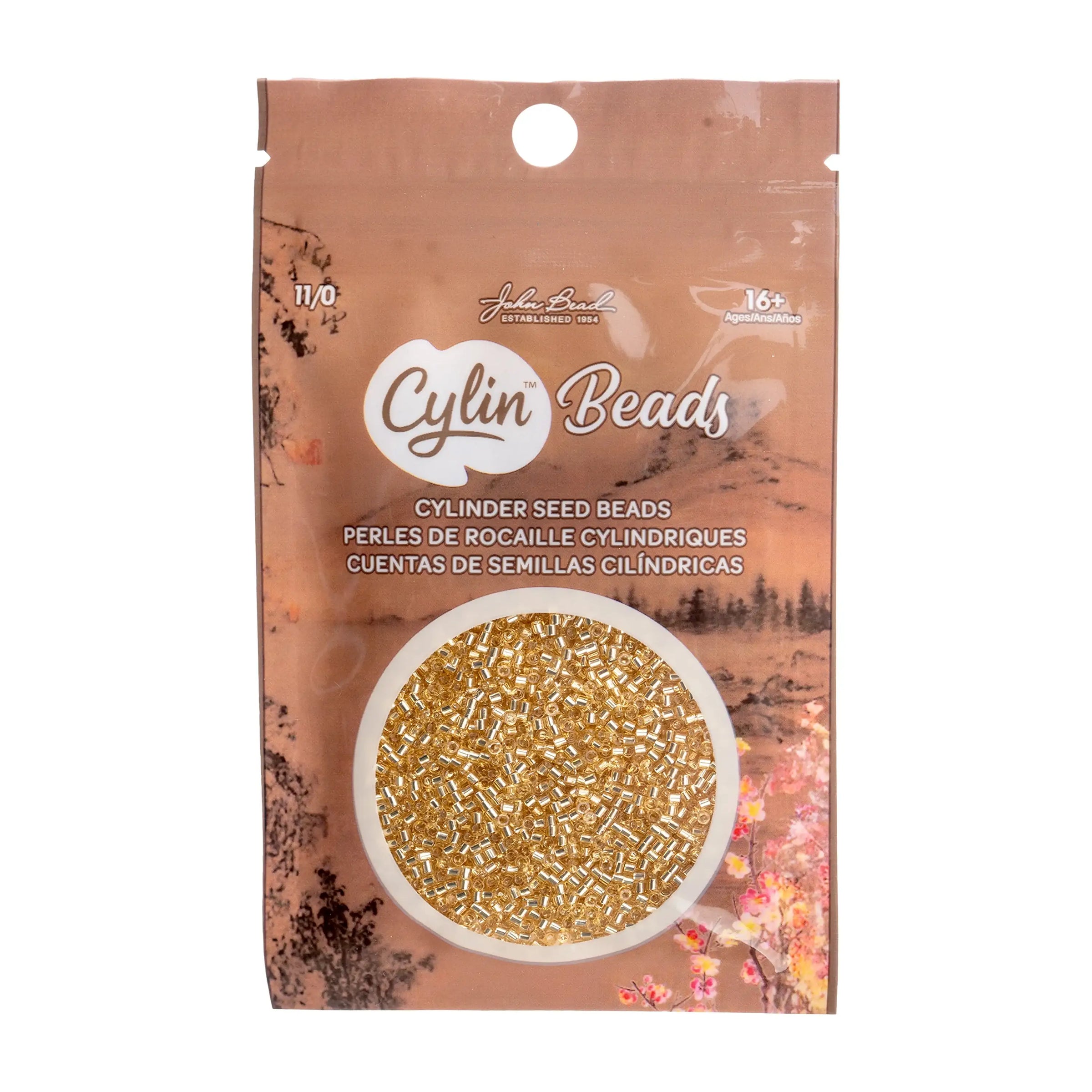 Cylin™ Beads 11/0, CY11-1200 Gold Silver Lined, 25g - Cylin™ Beads 11/0, CY11-1200 Gold Silver Lined, 25g - Default Title , The Argus Collection