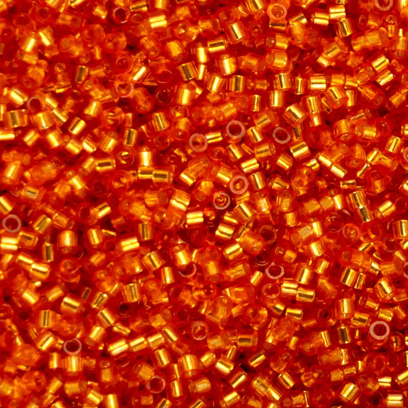 Cylin™ Beads 11/0, CY11-1201 Orange Silver Lined, 25g - Cylin™ Beads 11/0, CY11-1201 Orange Silver Lined, 25g - Default Title , The Argus Collection