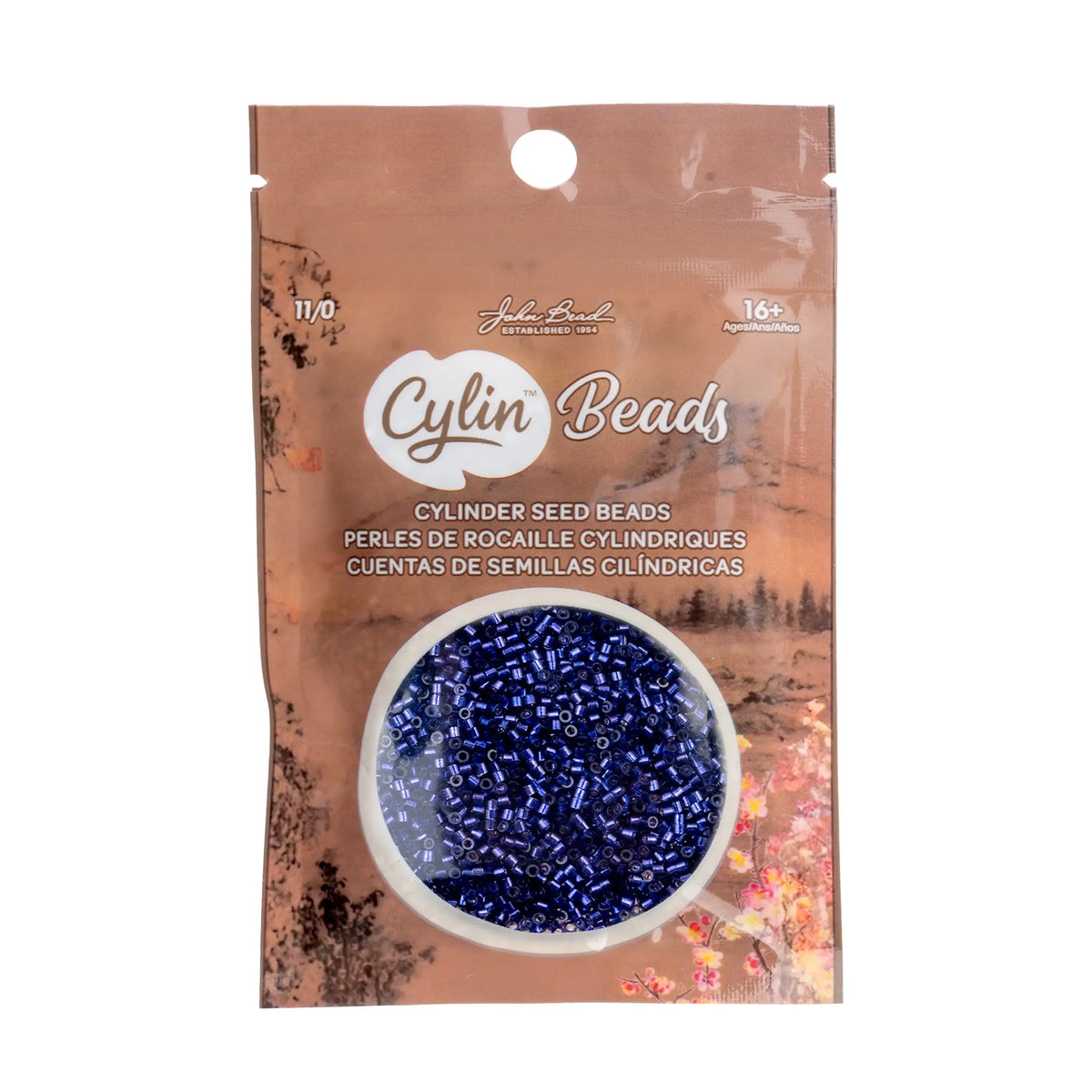 Cylin™ Beads 11/0, CY11-1206 Dark Violet Silver Lined, 25g - Cylin™ Beads 11/0, CY11-1206 Dark Violet Silver Lined, 25g - Default Title , The Argus Collection