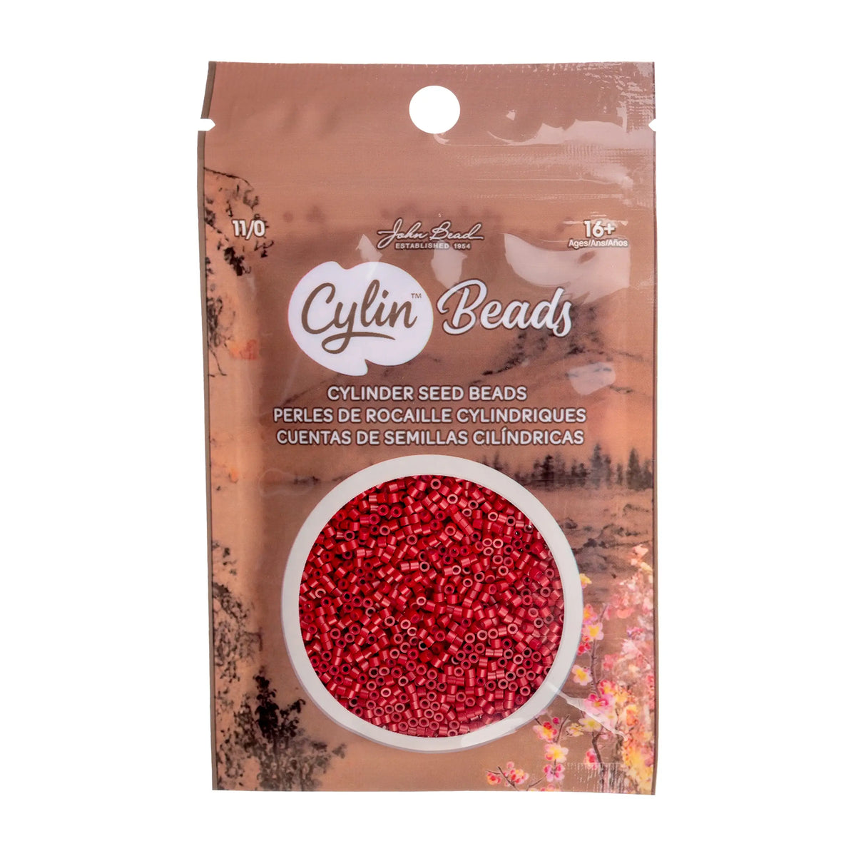 Cylin™ Beads 11/0, CY11-1211 Dark Red Matte, 25g - Cylin™ Beads 11/0, CY11-1211 Dark Red Matte, 25g - Default Title , The Argus Collection