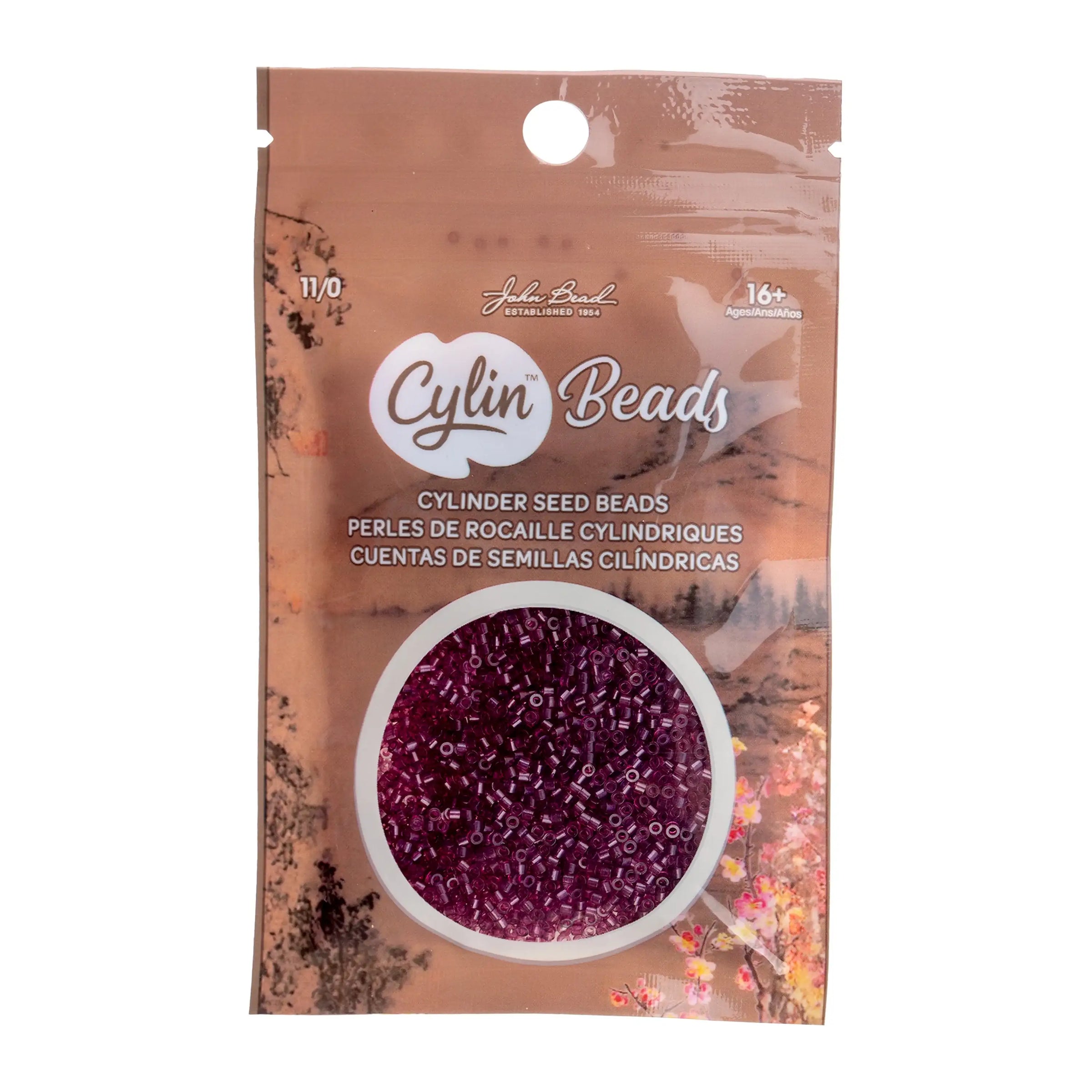 Cylin™ Beads 11/0, CY11-1215 Transparent Red Wine, 25g - Cylin™ Beads 11/0, CY11-1215 Transparent Red Wine, 25g - Default Title , The Argus Collection