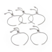 Bolo Bracelet Chain with Teardrop, 304 Stainless Steel, Medium Chain - The Argus Collection