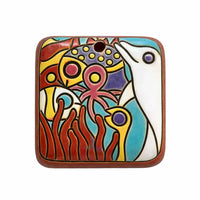 Golem Rectangular Pendant, Southern Seas Terracotta - The Argus Collection