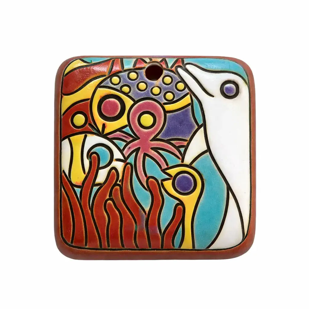 Golem Rectangular Pendant, Southern Seas Terracotta - The Argus Collection