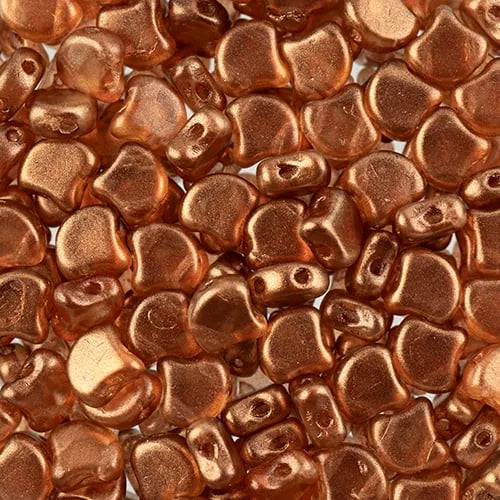Ginko Beads, Crystal Halo Tangerine, 10g.