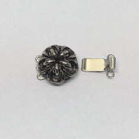 Hibiscus 3-Strand Box Clasp in 2 Finishes - The Argus Collection