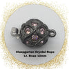 Crystal Rope 1-Strand Box Clasp with Austrian Crystals - The Argus Collection