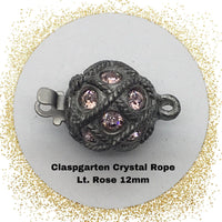 Crystal Rope 1-Strand Box Clasp with Austrian Crystals - The Argus Collection