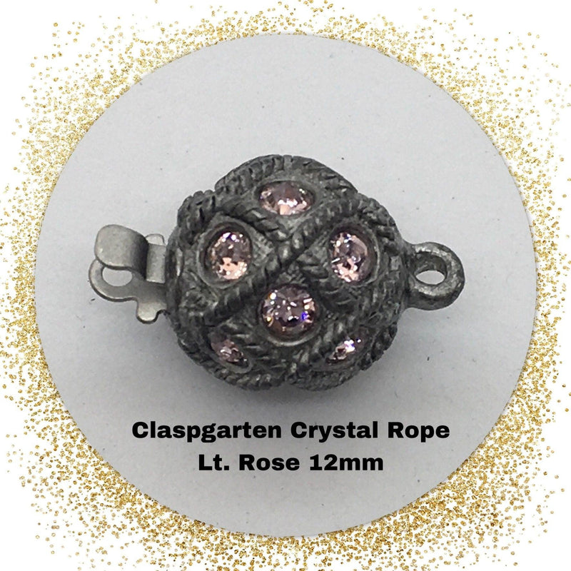 Crystal Rope 1-Strand Box Clasp with Austrian Crystals - The Argus Collection