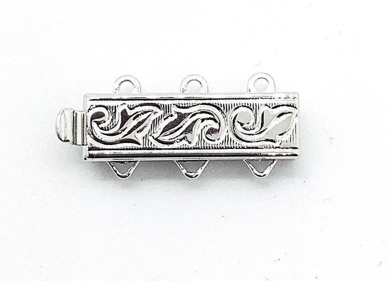 Nouveau, 3-Strand Clasp, by Claspgarten, 2 Finishes - The Argus Collection