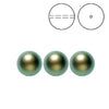 Brilliance Crystal Pearls, 5810, Iridescent Green, 3, 4, 6, 8 & 10mm - The Argus Collection