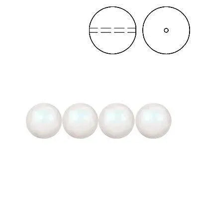 Brilliance Crystal Pearls, 5810, Pearlescent White, 3, 4, 6, 8 or 10mm - The Argus Collection