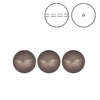 Brilliance Crystal Pearls, 5810, Velvet Brown, 3, 4, 6, 8, or 10mm - The Argus Collection